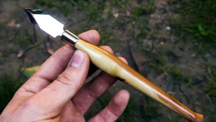 Как выковать резак из шарика подшипника