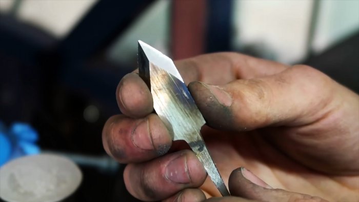 Как выковать резак из шарика подшипника