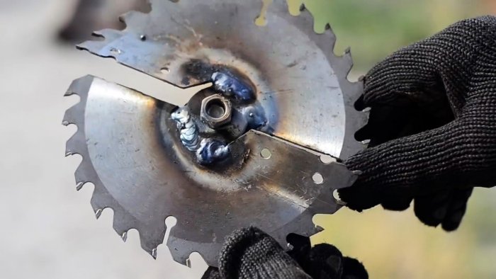 Как из пильного диска сделать надежный бур с накладными лезвиями