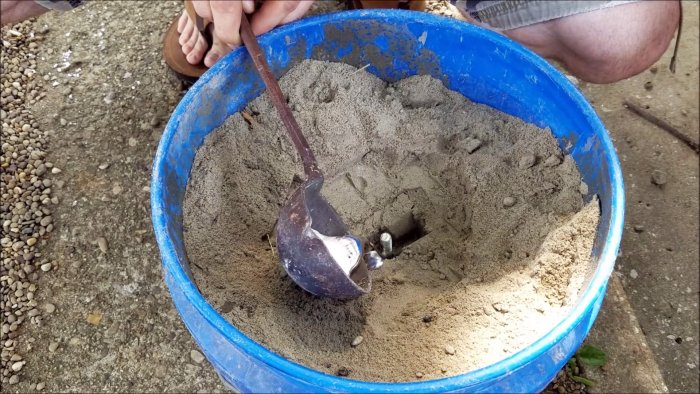 Самый простой способ отливки алюминиевых барашковых гаек без муфельной печи нарезки резьбы и прочих трудностей