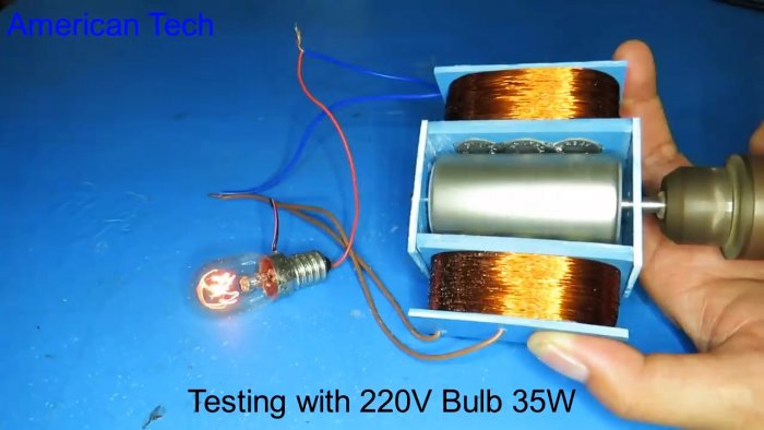 Как сделать простой генератор на 220В своими руками