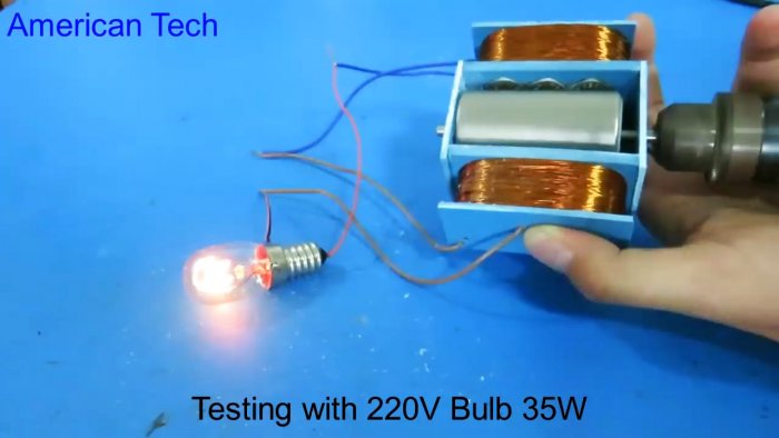 Как сделать простой генератор на 220В своими руками