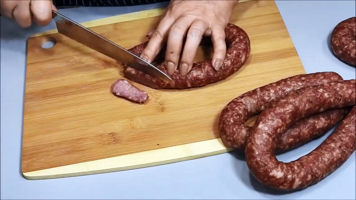 Домашняя колбаса без духовки