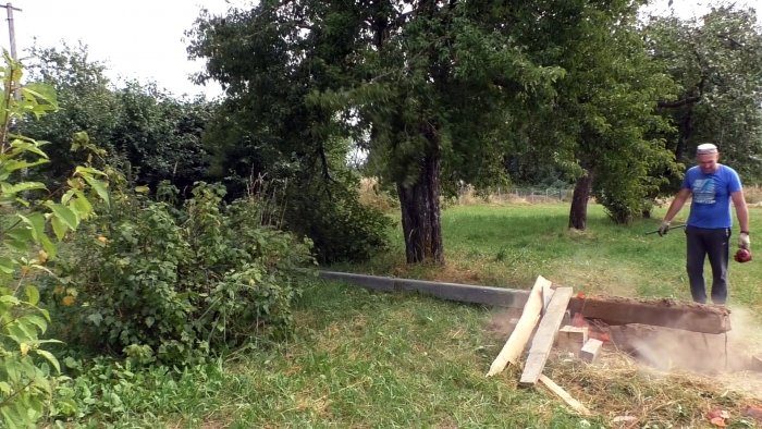 Как вытащить бетонный столб домкратом