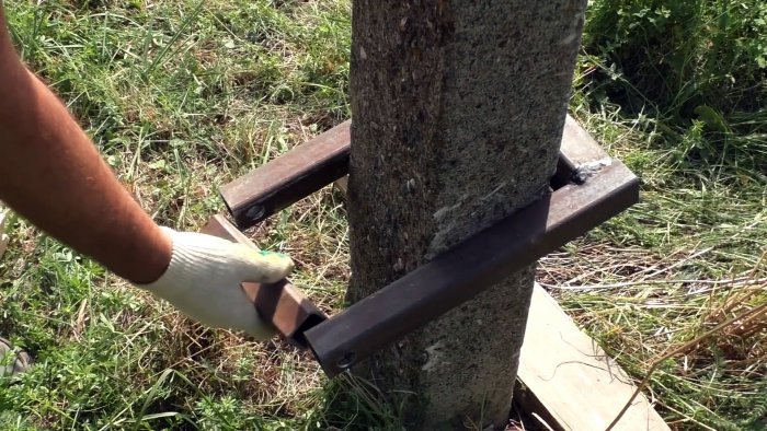 Как вытащить бетонный столб домкратом