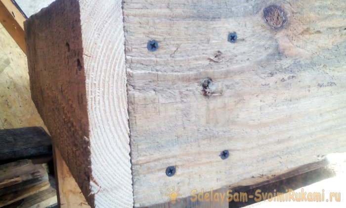 Удобный и простой верстак для торцовки досок