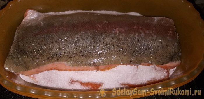 Хитрости разделки и экономии Как засолить форель в домашних условиях