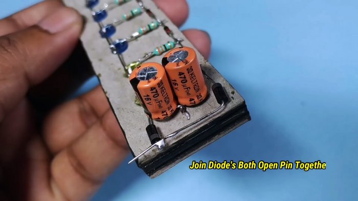 Светодиодный индикатор уровня с питанием напрямую от динамика