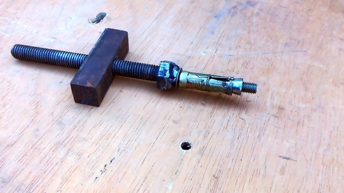 Съемник из анкера для выпрессовки подшипников из глухих отверстий