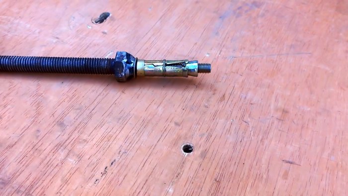 Съемник из анкера для выпрессовки подшипников из глухих отверстий