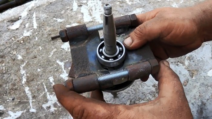 Как снять вплотную посаженный подшипник коленвала