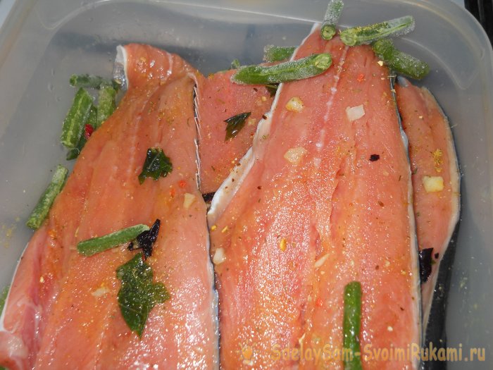 Отличный рецепт запеченной горбуши