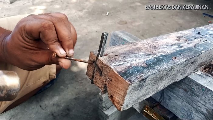 Как распустить автомобильную шину на тонкие ленты и где использовать