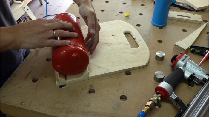 Собираем мини компрессор с ресивером из огнетушителя