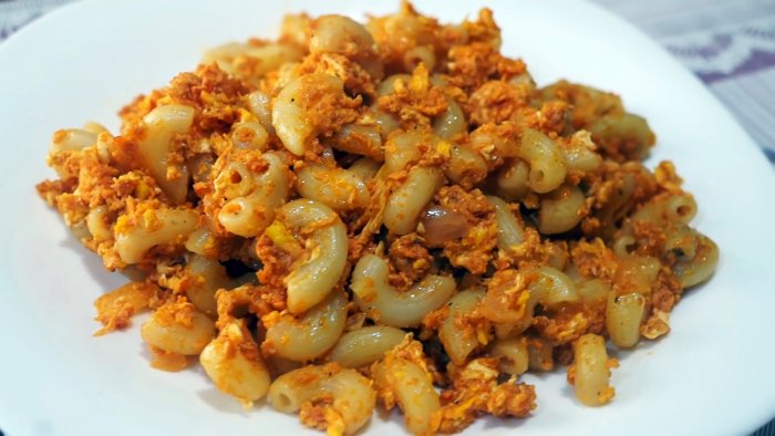 3 яйца макароны и 10 минут на сытный ужин