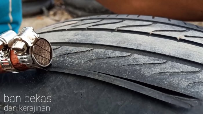 Копеечный инструмент для нарезки протектора на автомобильных шинах