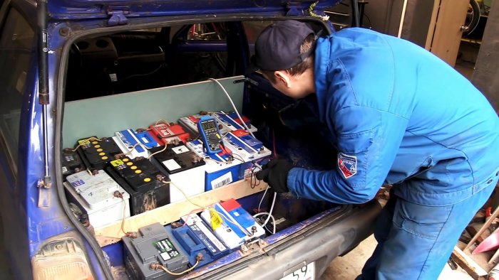 Электро ОКА на двигателях от стиралок и автомобильных аккумуляторах