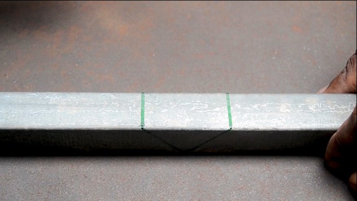 Сгибаем профильную трубу под 90 градусов без сварки