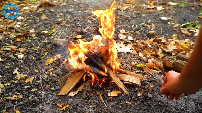 Как сделать легкую подставку под шампура для пикников и походов