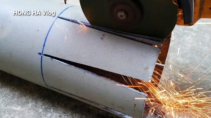 Как ровно сварить трубы с разным диаметром