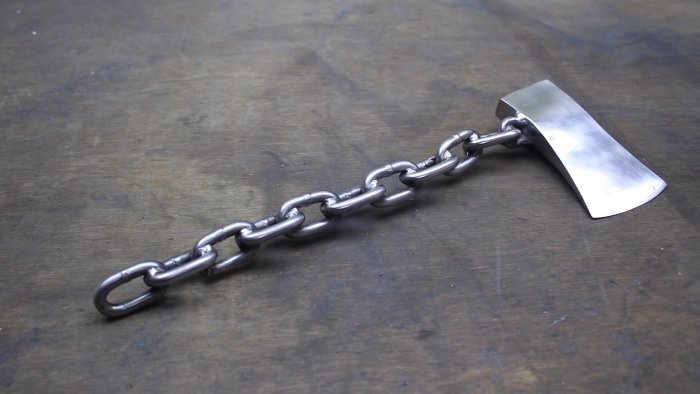 Как восстановить и сделать крутой топор при помощи цепи