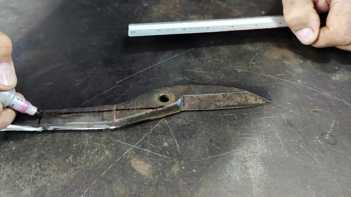 Рычажные ножницы по металлу из обычных