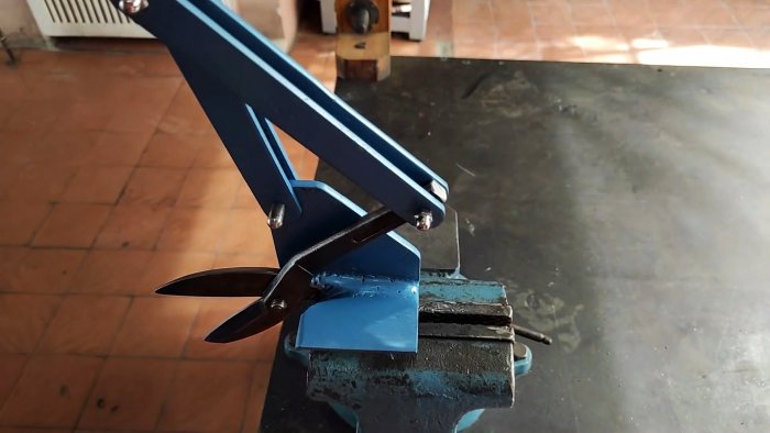 Рычажные ножницы по металлу из обычных