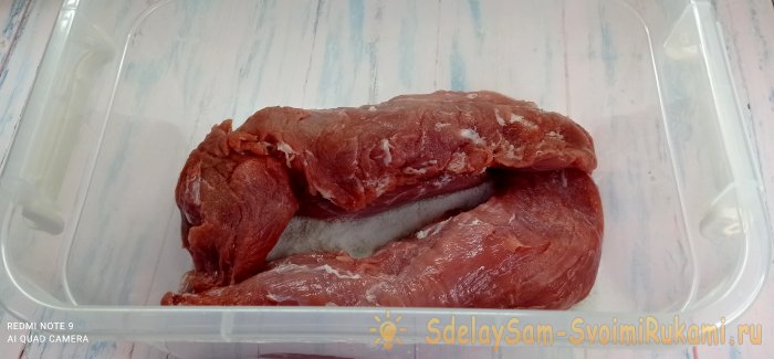 Как приготовить бастурму из свиной вырезки всего из двух ингредиентов без хим добавок
