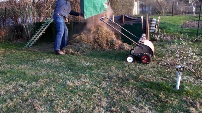 Как сделать механическую щетку для быстрой уборки листвы
