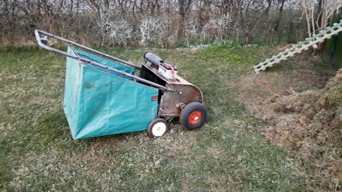 Как сделать механическую щетку для быстрой уборки листвы