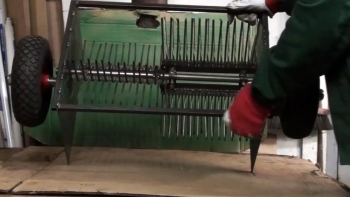 Как сделать механическую щетку для быстрой уборки листвы