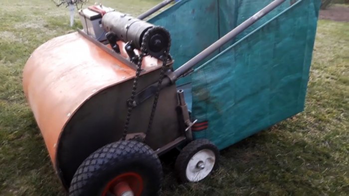 Как сделать механическую щетку для быстрой уборки листвы