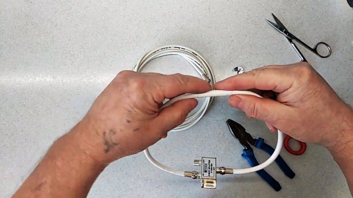 Простая антенна для цифрового ТВ своими руками на основе сплиттера