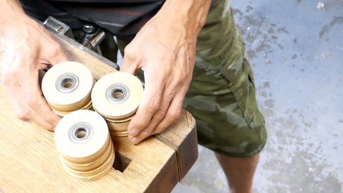 Как без токарки сделать ролики для ленточной шлифовальной машины