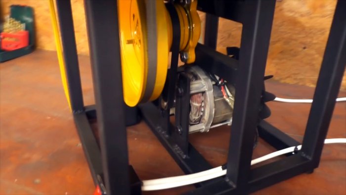 Как из старых барабанов и ступиц сделать мощный станок