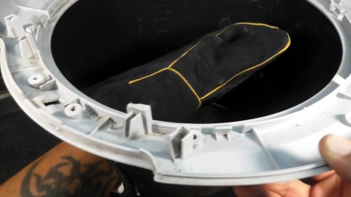 Из люка стиралки можно сделать полезную вещь для мастерской