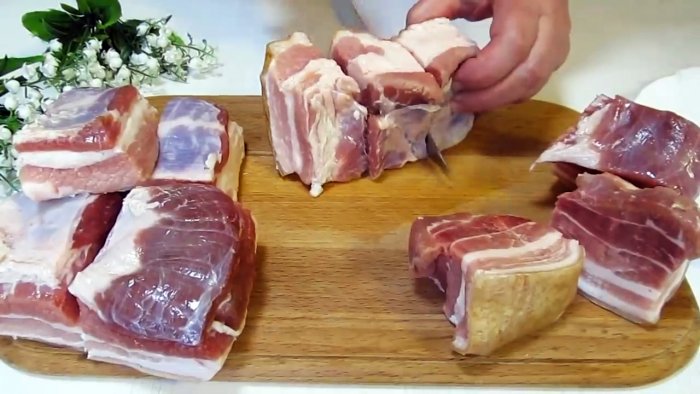 Невероятно быстрая засолка сала к вечернему столу уже будет готово