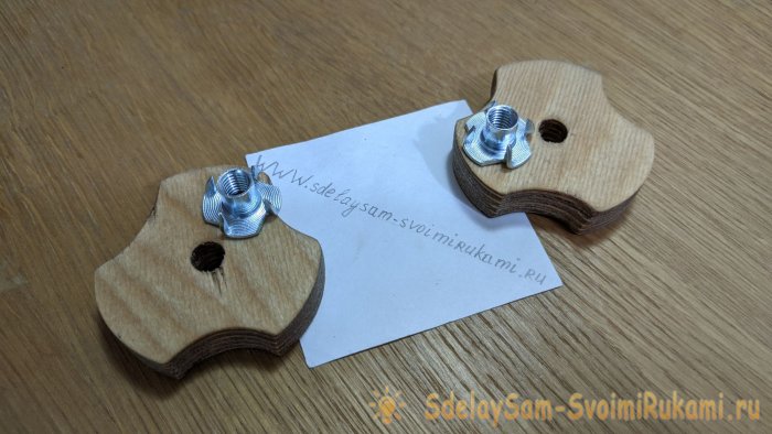 Удобный прижим для Т-трека из фанеры своими руками
