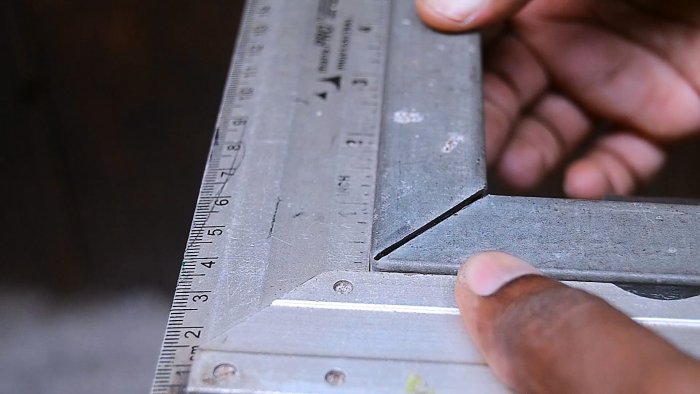 Соединения трех профильных труб без сварки под 90 градусов в угол