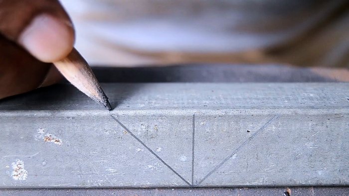 Соединения трех профильных труб без сварки под 90 градусов в угол