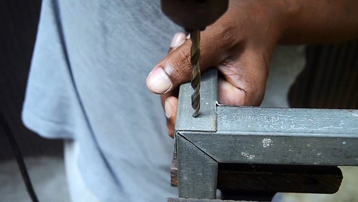 Соединения трех профильных труб без сварки под 90 градусов в угол