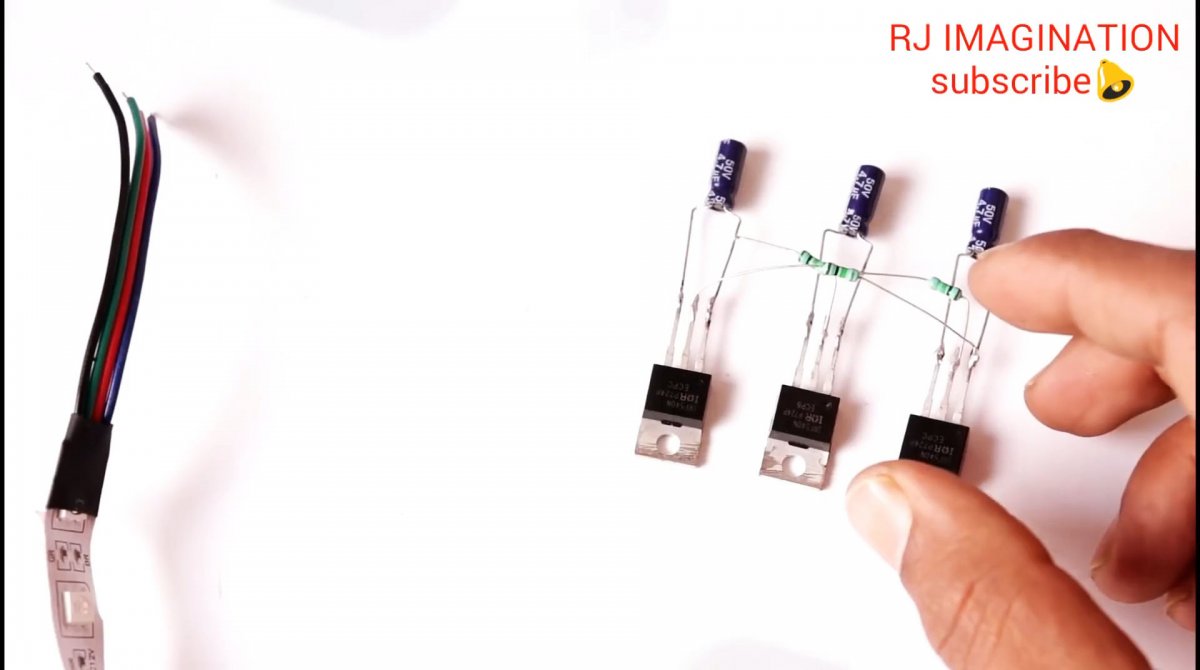 Как без микросхем, на трех транзисторах собрать контроллер переключения RGB ленты