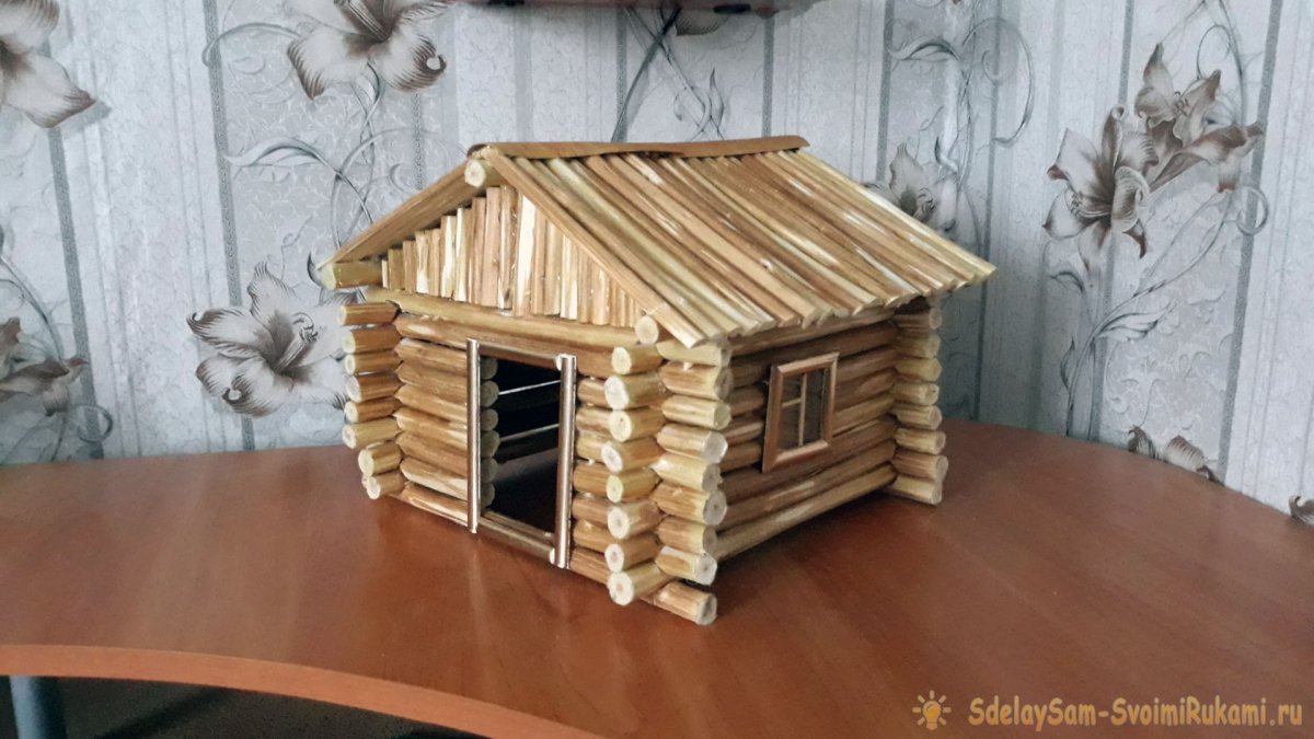 Как построить дом из палок