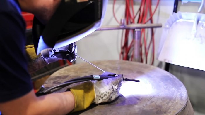 Как удалить шов внутри круглой трубы