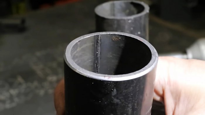 Как удалить шов внутри круглой трубы