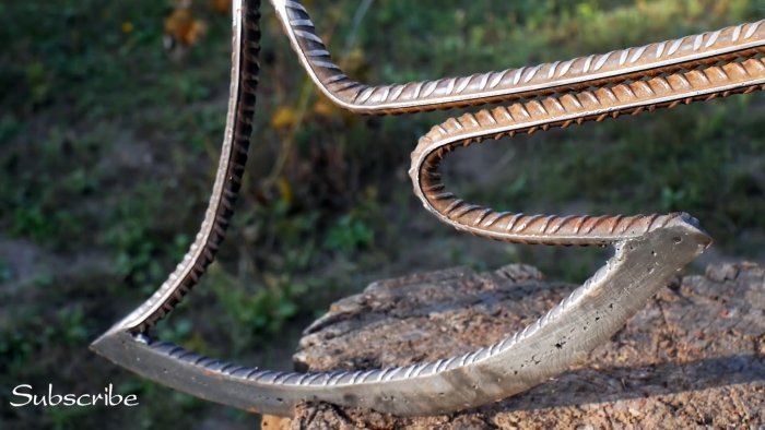 Как из обычной арматуры сделать удобный топор