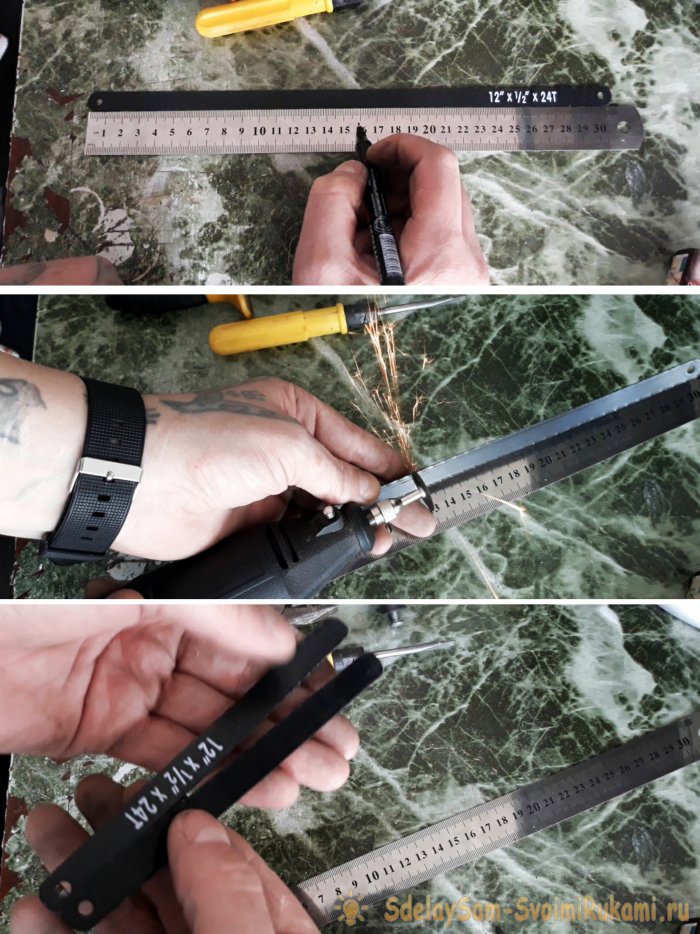 Как сделать мини ножовку по металлу для работы в труднодоступных местах