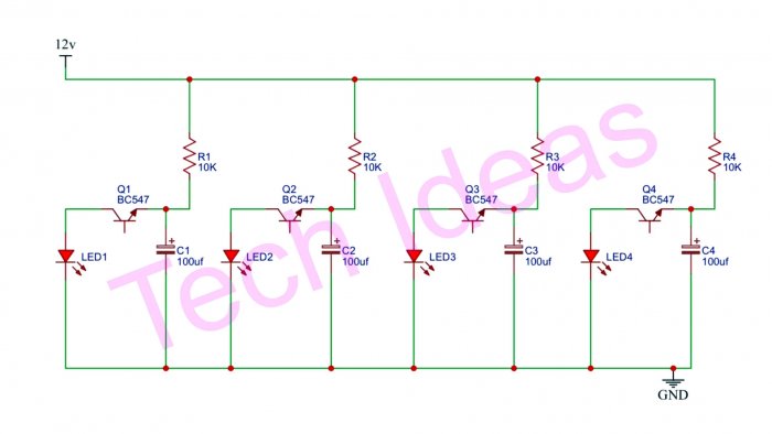 Как сделать простейшую хаотичную мигалку на любое количество светодиодов