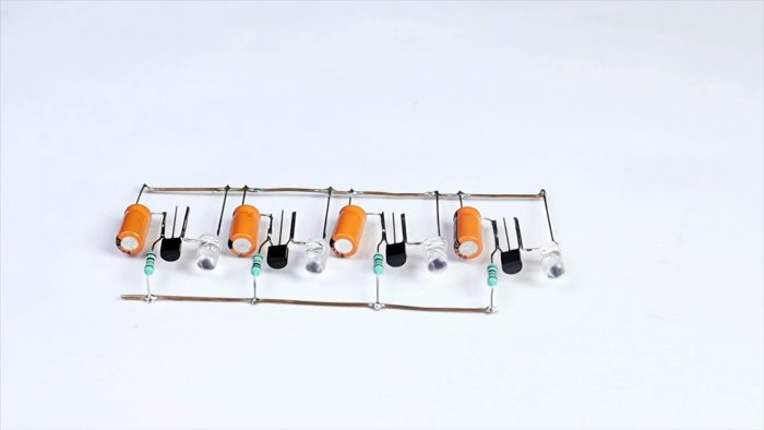 Как сделать простейшую хаотичную мигалку на любое количество светодиодов