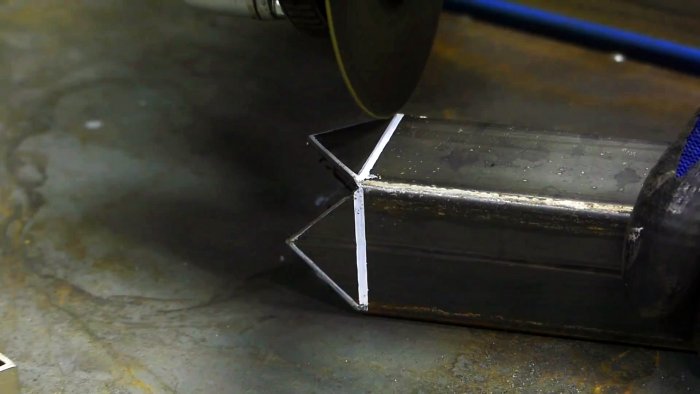 Учимся делать красивый торец на профильной трубе